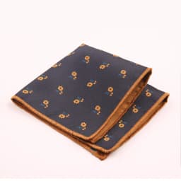 Trendy Striped Floral Brown Pocket Square British Men Formal Handkerchief Suit Shirt Accessories Groom Wedding Party Chest Hanky