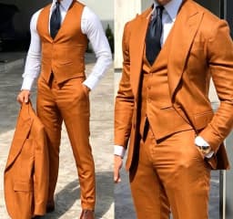 Classy Wedding Tuxedos Suits Slim Fit Bridegroom For Men 3 Pieces Groomsmen Suit Male Cheap Formal Business (Jacket+Vest+Pants
