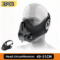Sports Training Mask Adjustable 48 Breathing Air Resistance for Exercise Running Fitness Exercise Physical Endurance