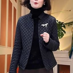 Slim Fit Short Lightweight down Cotton Jacket Women's Early Spring Fashionable Warm Thin Outerwear Small Cotton Coat