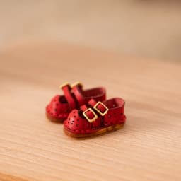 Doll Double Button Fashion Sandal Shoes Cowhide Flat Shoes With Hole For Blythes, Ob22 24, Ymy, Licca, Azones, Ob24, Fr Doll