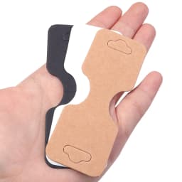 50pcs 9x3.4cm Foldable Kraft Paper Packing Cards for DIY Jewelry Display Holders Handmade Necklace Bracelet Retail Price Tags