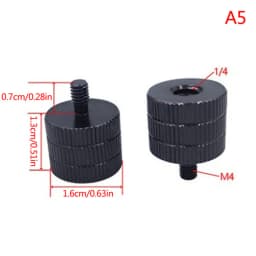 1/4 To M4M5 M6 M8 M10 Conversion Screw 3/8" Male To Female Thread Screw Mount Converter Adapter Standard 1/4 Mount Adapter Screw