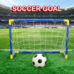  Portable Micro Soccer Goal Set Complete Outdoor Beach Training Equipment with Net Pump Ball Lightweight Indoor Kids Sports Toy