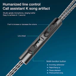 HIFI Wired Earphones 3.5MM AUX/Type C Jack 9D Surround With Mic In-Ear Transparent Music Headsets For Samsung Android For iPhone