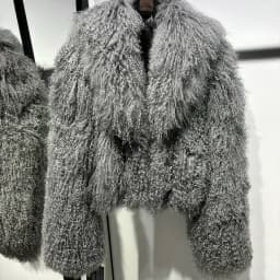 New Brand Women's Real Mongolia Sheep Fur Jacket With Collar Winter Coat Female fur coat