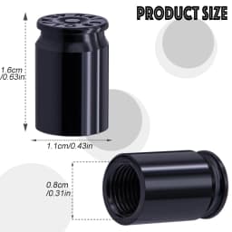 4PCS Tire Valve Stem Caps for Car Tires Universal Stem Covers for Car Leak Proof Stem Cover for SUV Truck Bicycle Motorcycles