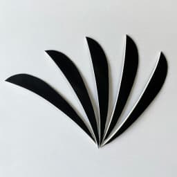 IBOUNFOX 50Pcs 4" Turkey Feather Fletching Right/Left Wings Archery Hunting Arrow Feathers DIY Carbon Woonden Arrow Vanes