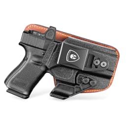 IWB Compatible with G17/19/22/23 Gen 3-5,G31/32 Gen 3-4,G19X/44/45,Concealed Carry,Leather Holster Right Hand
