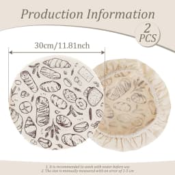 3/2Pcs Sourdough Bowl Cover Elastic Bread Proofing Cover Baking Dough Rising Dust Cover for Grain Sprouting Yeast Cultivation