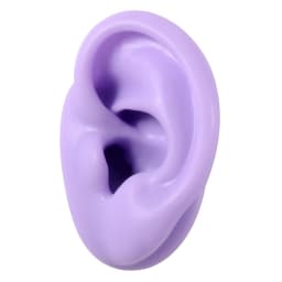 1PC Flexible Silicone Ear Model for Piercing Left and Right Human Ear Molds Jewelry With Exhibits Props