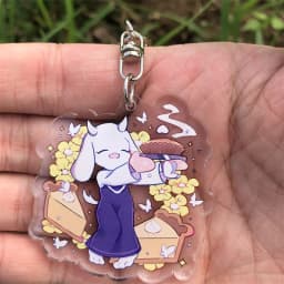 Anime Cosplay Accessories Undertale Sans Flowey Papyrus Asriel Keychain Game Key Chain Pendant Cartoon Badge Christmas Gifts