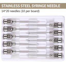 Multiple Specifications of Animal Metal Injection Needles, Stainless Steel Syringes, Cattle Sheep Vaccine Injection Needles