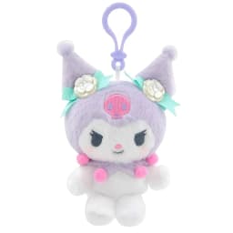 Genuine Licensed Sanrio Plush Keychain, Floral Hello Kitty & Cinnamoroll Soft Fluffy Doll Charms, Cute Bag Pendant, Perfect Gift