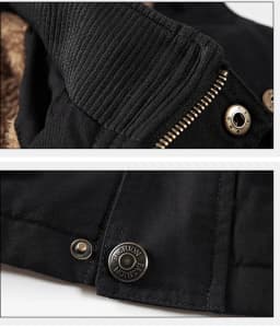 Military Cargo Coat Mens Thick Warm Man Jacket Winter Parkas Casual Cotton Padded Jacket Male Multi-Pocket Fur Hoodies Men Parka