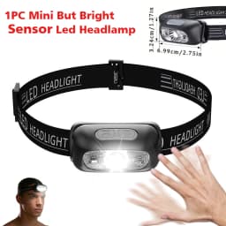 Mini Rechargeable Sensor Headlamp Powerful Fishing Camping USB Head Flashlight COB LED Head Light Torch Headlights Front Lantern
