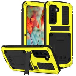 Rugged Armor Full Phone Case for Samsung Galaxy S23 S22 S21 S20 Plus Note 20 Ultra A32 A72 A52 Metal Aluminum Shockproof Cover