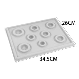 1pcs Gray Flock Beads Tray Design Boards Kit Measurement Compartment Beads Beading Jewelry Making Craft Tools Accessories