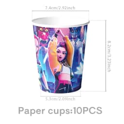 K-Pop Birthday Party Supplies Set - Decorations Tableware Balloon Plate Napkins Cake Topper Banner Gift Keychains for christmas