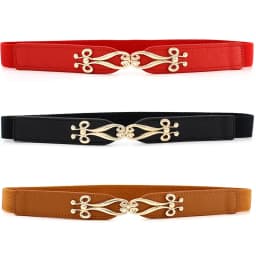 New Plain Waistband Leather Belt Simple Design Belt Thin Belt Decorative Dress Sweater Coat Waist Small Belt Fashion