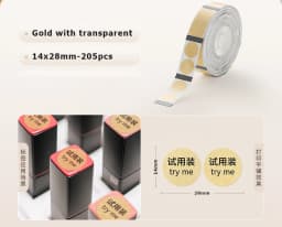 Niimbot D11/D101/D110 Transparent Label Printing Paper Name Sticker Waterproof Self-adhesive Cartoon Label Paper
