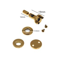 Stainless Steel DIY Bag Fold Lock Set Handbag Turn Twist Lock Buckle Leather Craft Hardware Bag Durable Accessories