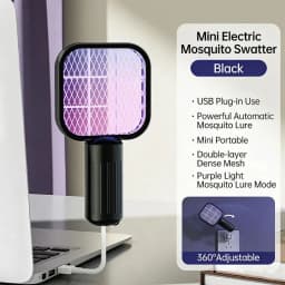 Portable Trap Mosquito Killing Lamp Fly Swatter Mini USB UV Mosquito Swatter for Outdoor Picnic Camping Hotel