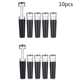 Vacuum Wine Bottle Stopper, Reusable Wine Bottle Stoppers, Built-in Vacuum Pump, Leakproof Wine Bottle Sealer, Silicone Caps