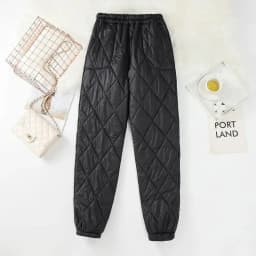 Winter Ultra Light Windproof Pants Quilted Warm Casual Snow Wear pantalones Womens Elastic High Waist Thick Baggy Sweatpant New