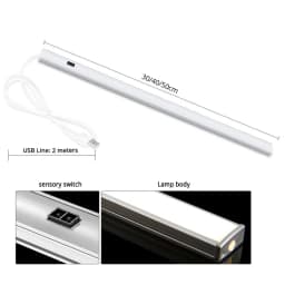 LED Under Cabinet Light PIR Motion Sensor Cabinet Closet Lamp 20/30 /50CM USB Led Night Lights For Kitchen Wardrob