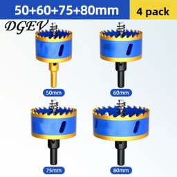 Woodworking Hole Saw Set, Electric Drill Dedicated Hole Saw Drill Bit, Wood Board, Stainless Steel, Gypsum Board Drilling Tool