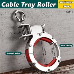 Cable Tray Roller Pulley Wire Guide Threading Tool Bottom Hung Mount Time Saving Wiring Aid Fixation Construction Auxiliary Tool