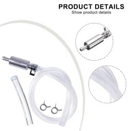 Clear Oil Extraction Pipe Brake Bleeder Kit One-Way Check Valves Quick-Connect Brake Bleeder Hose
