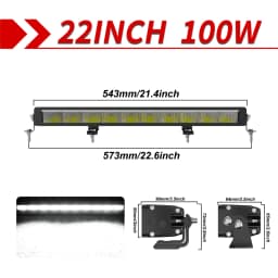 CO LIGHT LED Light Bar 52 Inch 60,000LM DRL Spot Flood Combo Beam Driving Off Road Fog Work for Truck Pickup ATV UTV SUV 12V 24V
