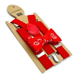 High Grade Child Suspenders Solid Color Children Belt Bowtie Set Baby Kids Adjustable Suspenders Clip-on Y-Back Braces Elastic