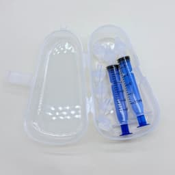 10ML Baby Nasal Syringe Set with 5 Silicone Heads Baby Nasal Aspirator Qucik Syringe Nose Cleaner Rinsing Tools for Infant Kids