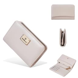 High-Quality New Women's Short Wallet High Capacity Card Clips Simple Zipper Coin Pocket Photo Holder Wallet for Girls