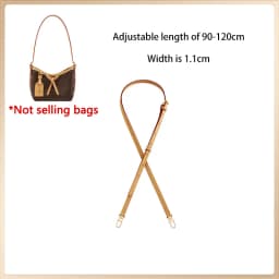 Adjustable Vachetta Leather Replacement Shoulder Strap For Carryall Nano Bag Crossbody Bag Strap Accessories