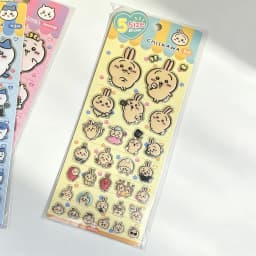 Chiikawa Cartoon Glue, 3D Three-Dimensional Stickers, Cute Hachiware and Usagi Stickers, Cartoon Decorations, DIY Handmade