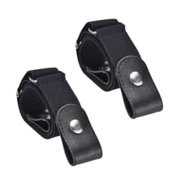 1/2pcs No Buckle Elastic Waist Belt, Invisible, Stretch Adjustable for Jeans & Dresses, Comfort Fit, Universal for Women & Men