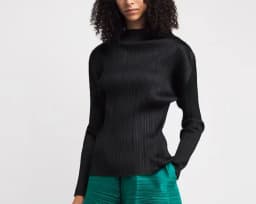 Miyake Pleated Women's Casual Elastic Wide-leg Flared Pants