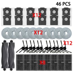 Dreame L50 Ultra AE / L50 Ultra CE Vacuum Cleaner Replacement Accessories Main Side Brush HEPA Filter Mop Cloths Dust Bag Spare