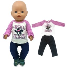 Doll Unicorn Romper Clothes for 40cm 43cm Born Baby Doll Wear Sets for 18 Inch Doll Coat Accessories Toys Wear