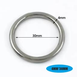 2/5Pcs 15-50mm Stainless Steel O D Ring Buckles Handbag Strap Connector Rings Leather Craft Clasp Carabiner Belt Hook Bag Parts