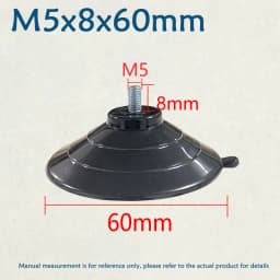 M4 M5 M6 M8 Transparent Suckers With Screw PVC Plastic Sucker Pad Holder Turn Nut Glass Table Tops Storage Tool Hooks
