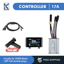 36V/48V 15-30A Waterproof KT Controller for Electric Bike with Light Function for Kunteng Ebike Accessories with Tf01u Display