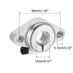 2pcs SHF8 SHF10 SHF12 SHF13 SHF16 SHF20 SHF25 SHF30 Aluminum Linear Rod Rail Shaft Support CNC Router Parts 3d Printer Parts