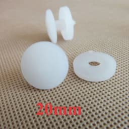 50set Size20x20mm 15x15mm White Plastic Doll Joints Dolls Accessories For Toys Teddy Bear Making DIY Crafts