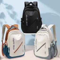 Large Capacity Lightweight and Simple Travel Canvas Backpack, Nylon Waterproof Casual Backpack, 15/16 Inch Laptop Backpack