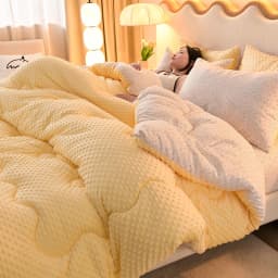 KDJEIKZ Microfiber Is Thickened by 3D Beanie Velvet to Protect the Warm Winter Blanket by Single Double Fall and Winter